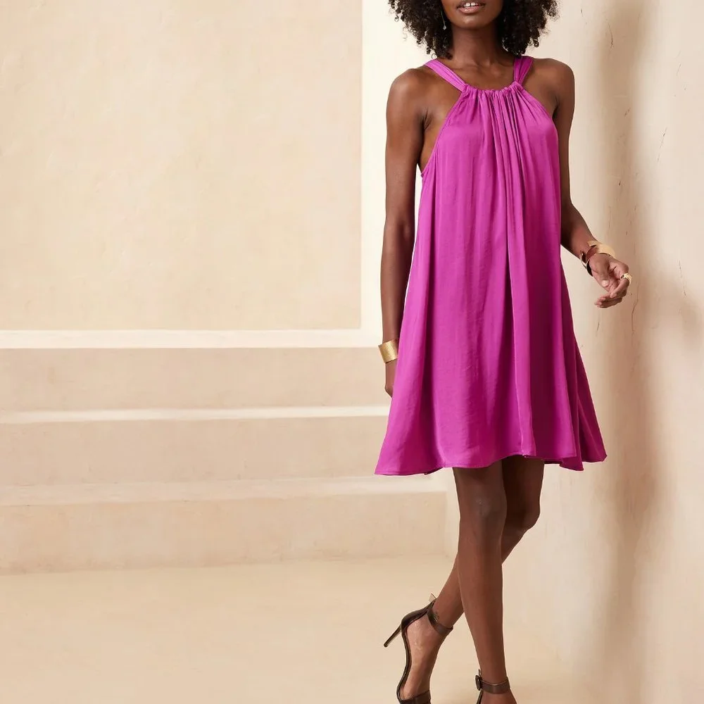 Banana Republic Tie Back Mini Dress - Picture 1 of 1
